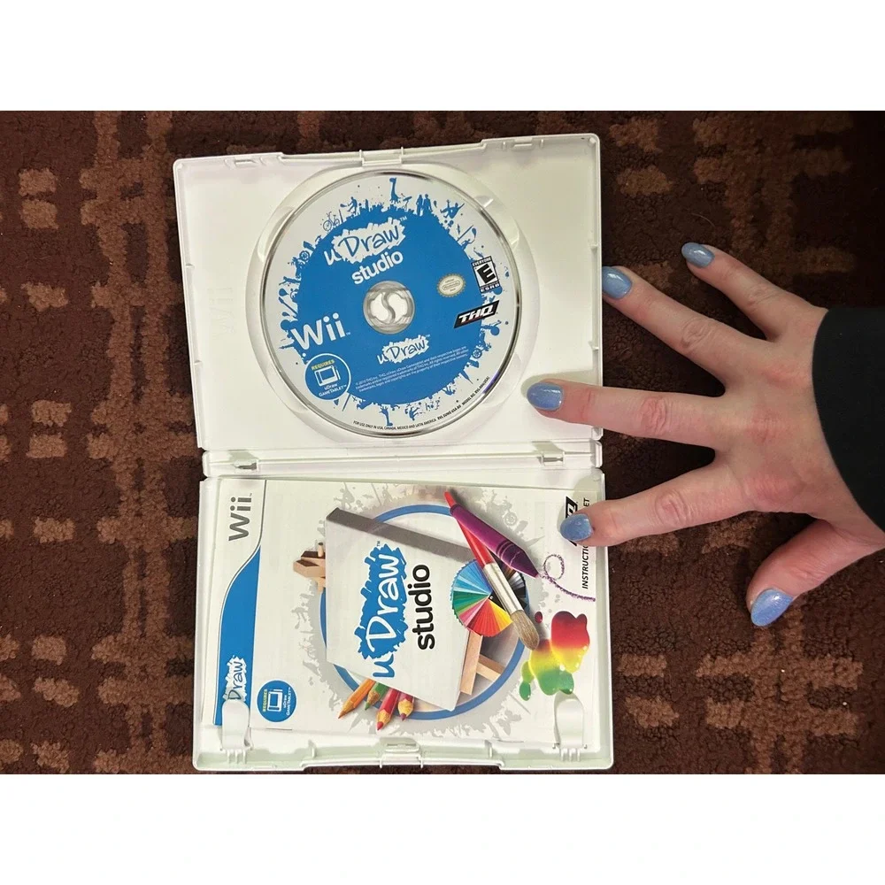 uDraw Studio Nintendo Wii THQ Art Game with‎ Case and Manual RVL P SUWE